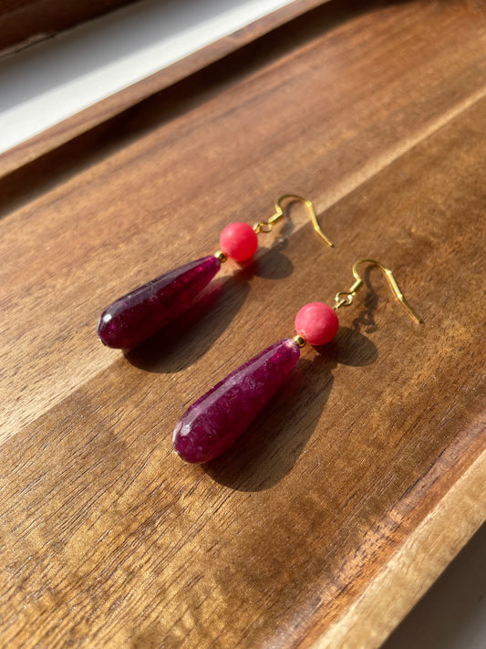 “Nuala” beaded earrings