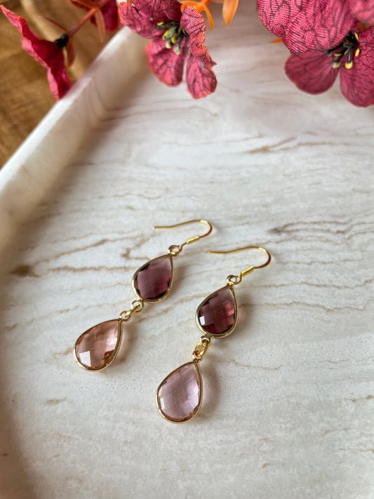 “Mairéad” double drop earrings