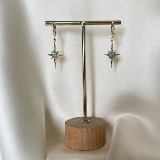 "Ciara" Multicolour Star Earrings