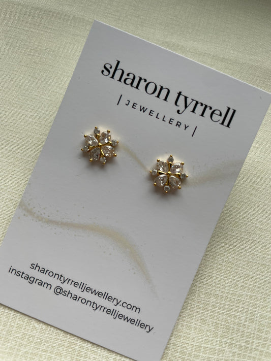 “Bláthnaid” flower earrings