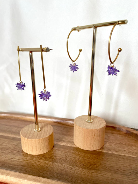 Bloom Earrings  - Amethyst