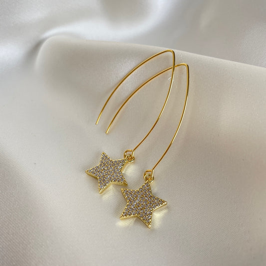 "Ríona" Star Drop Earrings